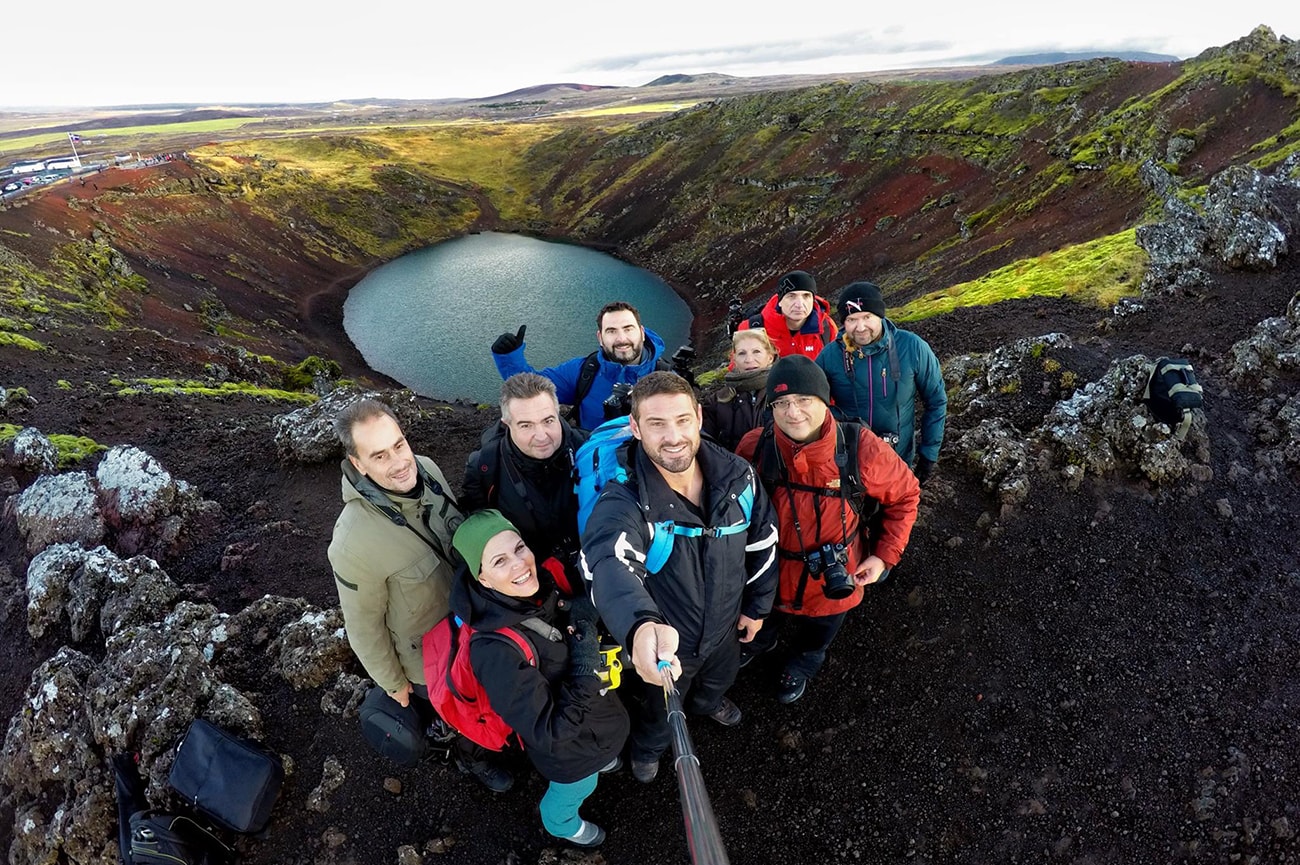 Above the cratier in Iceland